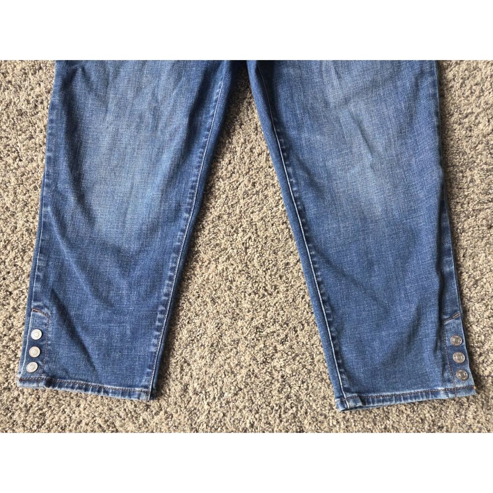 Chico's So Slimming Girlfriend Slim Leg Crop Jeans - Size 2P (US 12P) - Picture 3 of 7